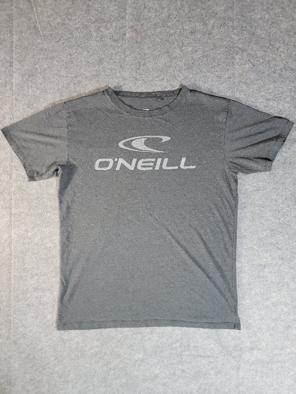 O'Neill Heather Grey Graphic Big Logo Surf Skate T-Shirt Mens Size Medium
